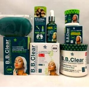 B.B Clear Skincare Set  Soap Jar Serum  Dark Spot